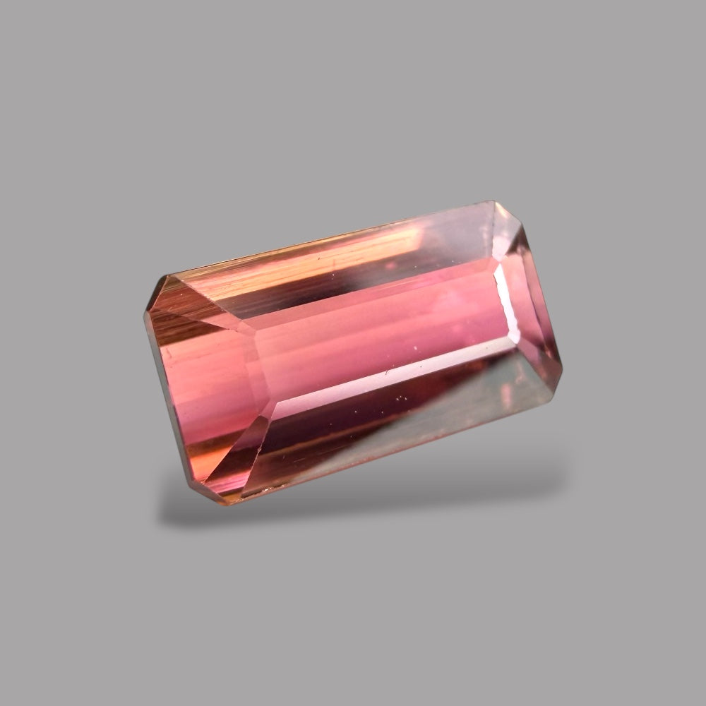 Natural Rubellite Tourmaline Gemstone 1.81 Carats – Emerald Cut 9x5 mm