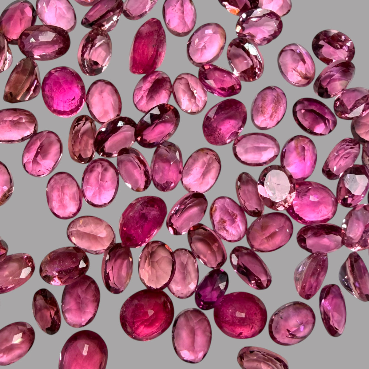 Natural Rubellite Tourmaline Stone From 4 x 3 mm Size Price Per Carats (Total 18.87 Carats)