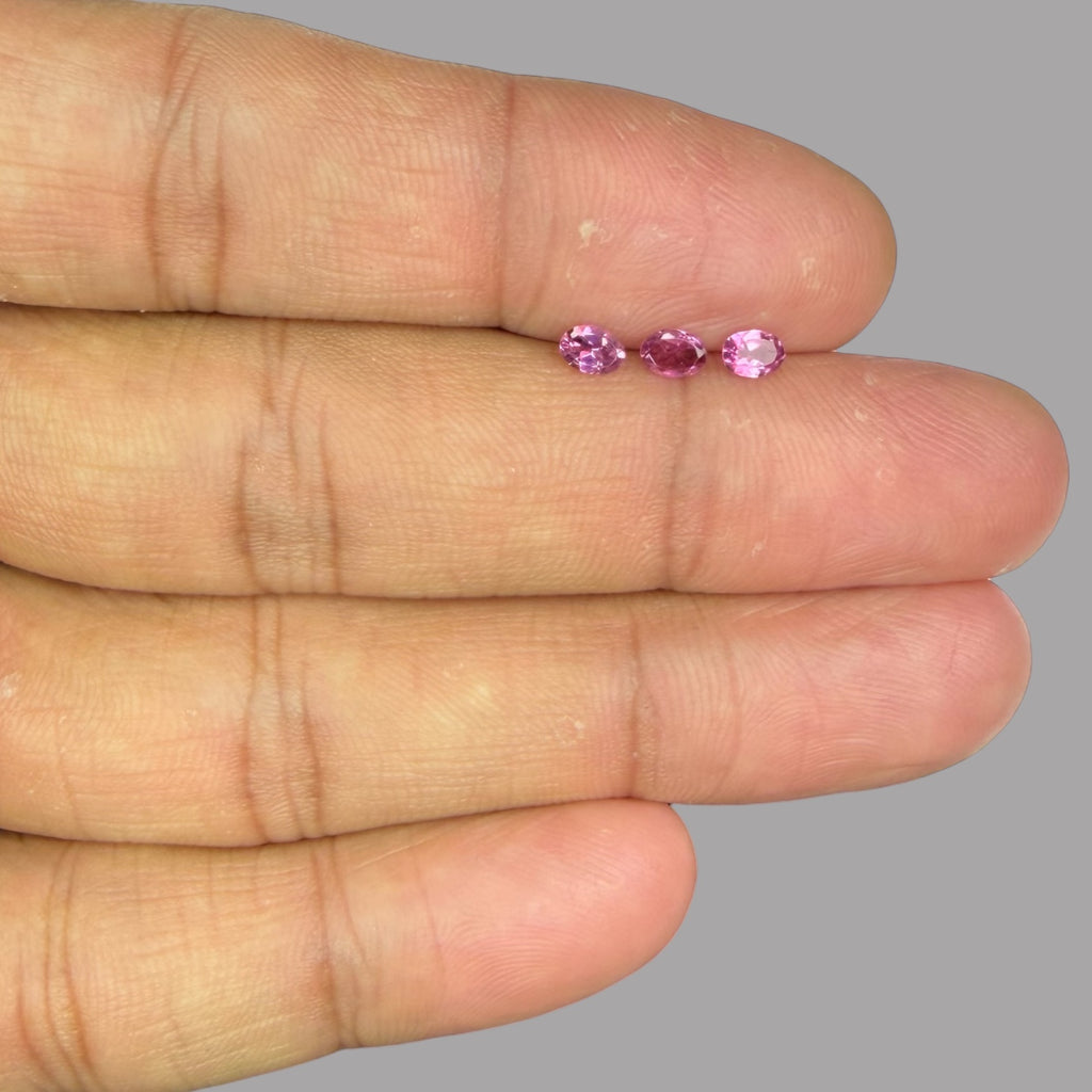 Natural Rubellite Tourmaline Stone From 4 x 3 mm Size Price Per Carats (Total 18.87 Carats)