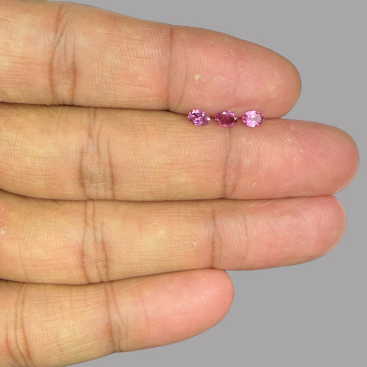 Natural Rubellite Tourmaline Stone From 4 x 3 mm Size Price Per Carats (Total 18.87 Carats)