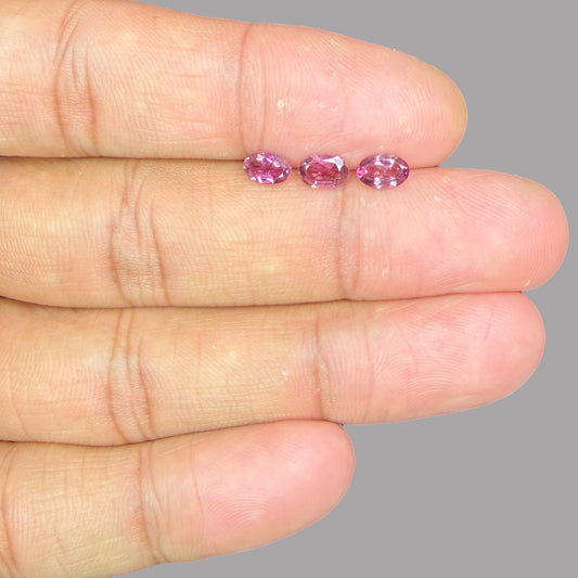 Natural Rubellite Tourmaline Stone From 6 x 4 mm Size Price Per Carats (Total 11.14 Carats)