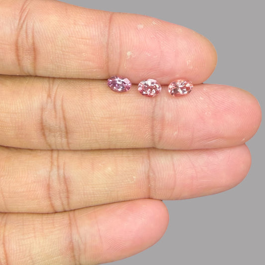 Natural Rubellite Tourmaline Stone From 6 x 4 mm Size Price Per Carats (Total 9 Carats)