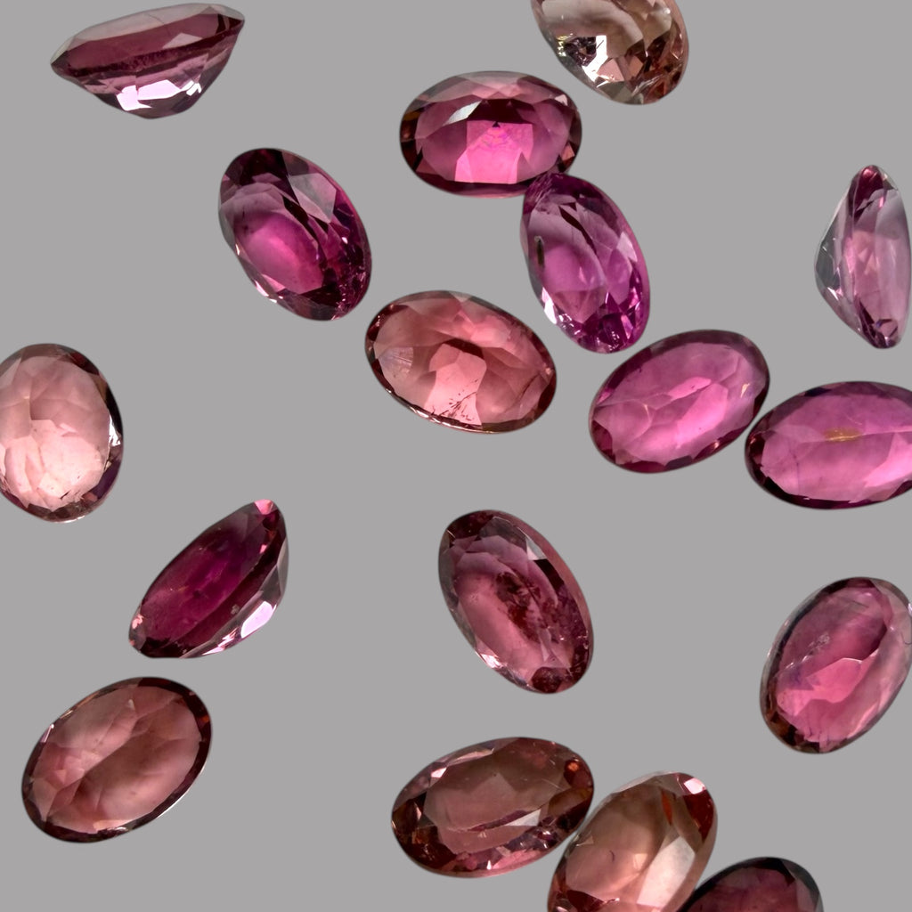 Natural Rubellite Tourmaline Stone From 6 x 4 mm Size Price Per Carats (Total 9 Carats)