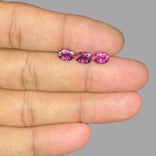 Natural Rubellite Tourmaline Stone From 7 x 5 mm Size Price Per Carats (Total 13 Carats)