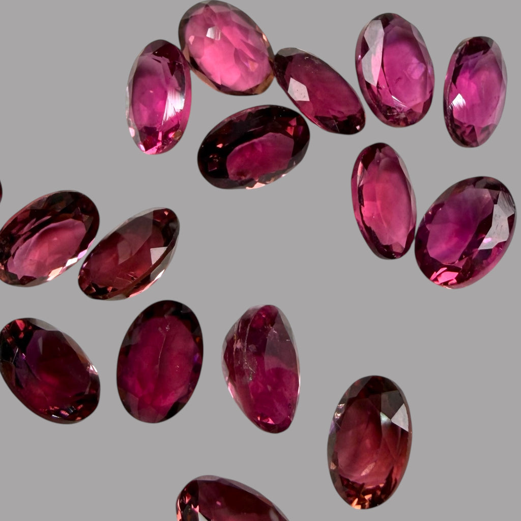 Natural Rubellite Tourmaline Stone From 7 x 5 mm Size Price Per Carats (Total 13 Carats)
