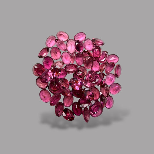 Natural Rubellite Tourmaline Stone From 5 x 4 mm Size Price Per Carats (Total 26 Carats)