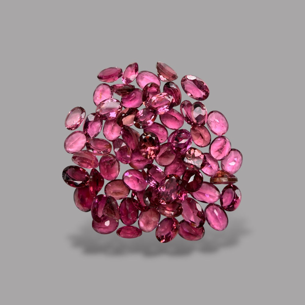 Natural Rubellite Tourmaline Stone From 5 x 4 mm Size Price Per Carats (Total 24 Carats)