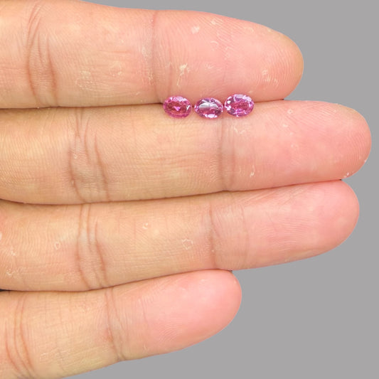 Natural Rubellite Tourmaline Stone From 5 x 4 mm Size Price Per Carats (Total 26 Carats)