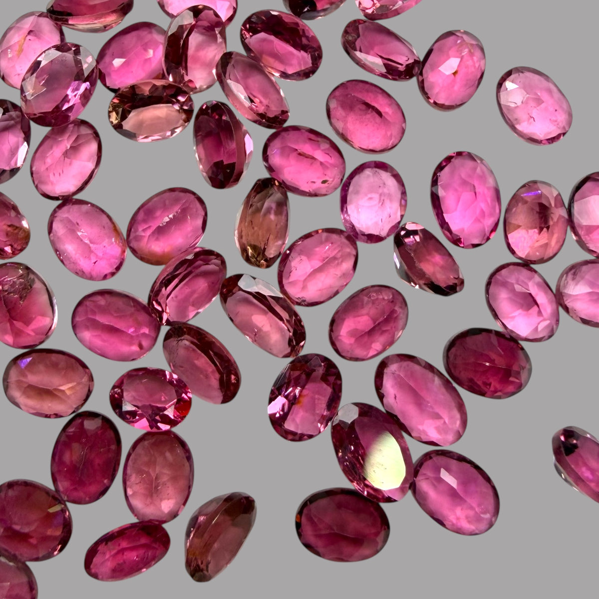 Natural Rubellite Tourmaline Stone From 5 x 4 mm Size Price Per Carats (Total 24 Carats)