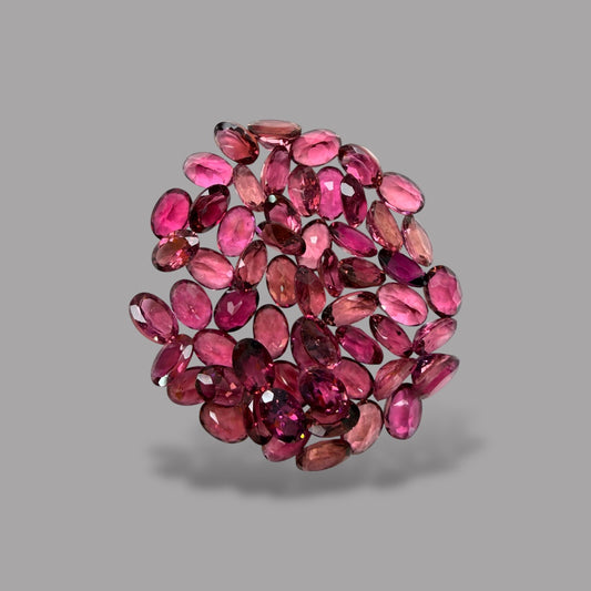 Natural Rubellite Tourmaline Stone From 6 x 4 mm Size Price Per Carats (Total 27 Carats)