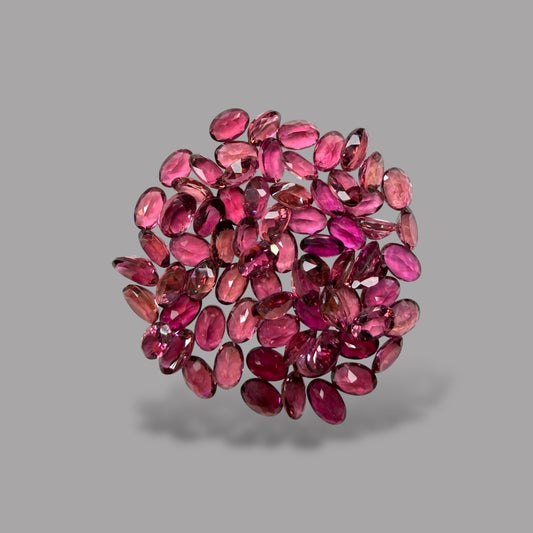 Natural Rubellite Tourmaline Stone From 6 x 4 mm Size Price Per Carats (Total 31 Carats)