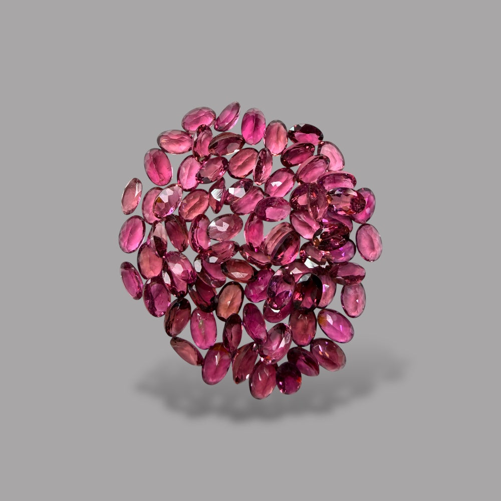 Natural Rubellite Tourmaline Stone From 6 x 4 mm Size Price Per Carats (Total 33 Carats)