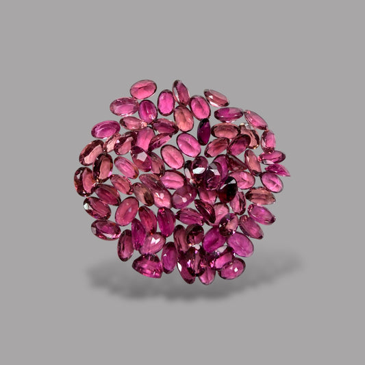 Natural Rubellite Tourmaline Stone From 6 x 4 mm Size Price Per Carats (Total 35 Carats)
