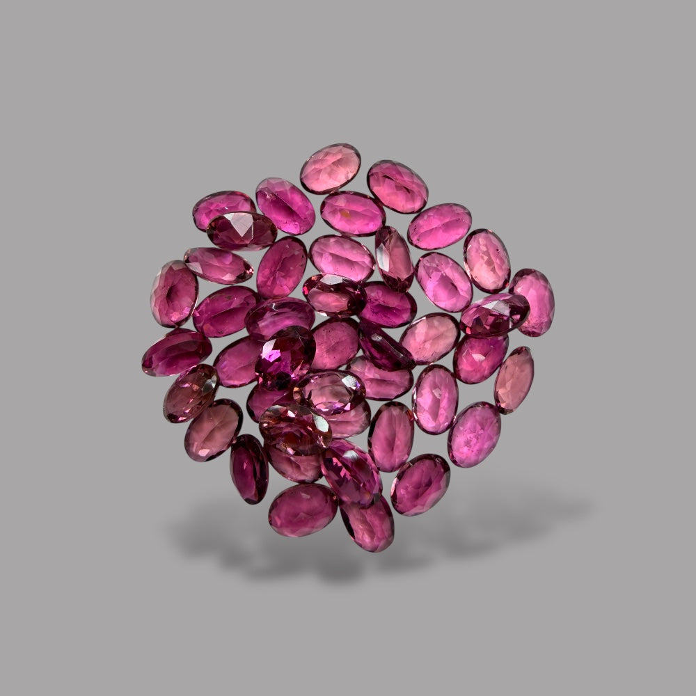 Natural Rubellite Tourmaline Stone From 6 x 4 mm Size Price Per Carats (Total 20 Carats)