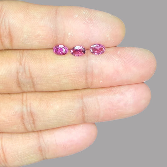 Natural Rubellite Tourmaline Stone From 6 x 4 mm Size Price Per Carats (Total 27 Carats)