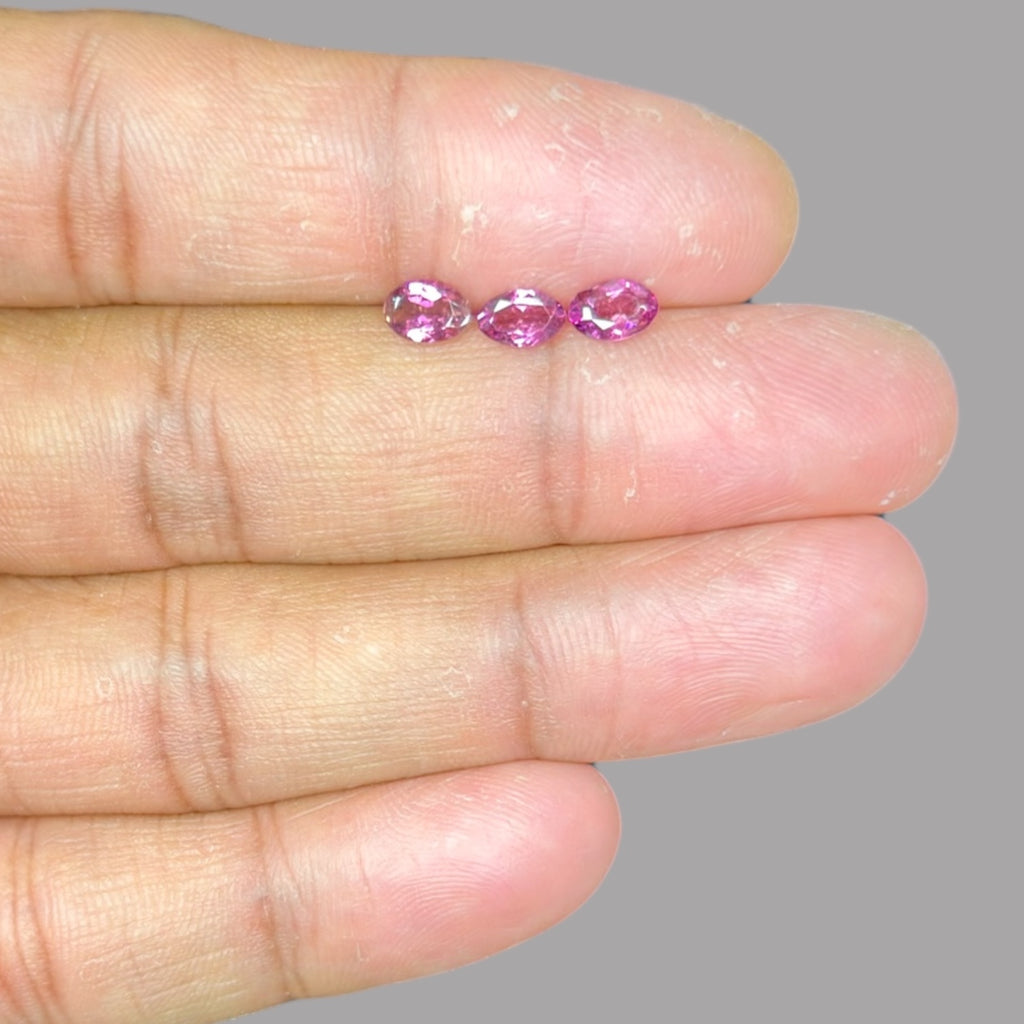 Natural Rubellite Tourmaline Stone From 6 x 4 mm Size Price Per Carats (Total 33 Carats)