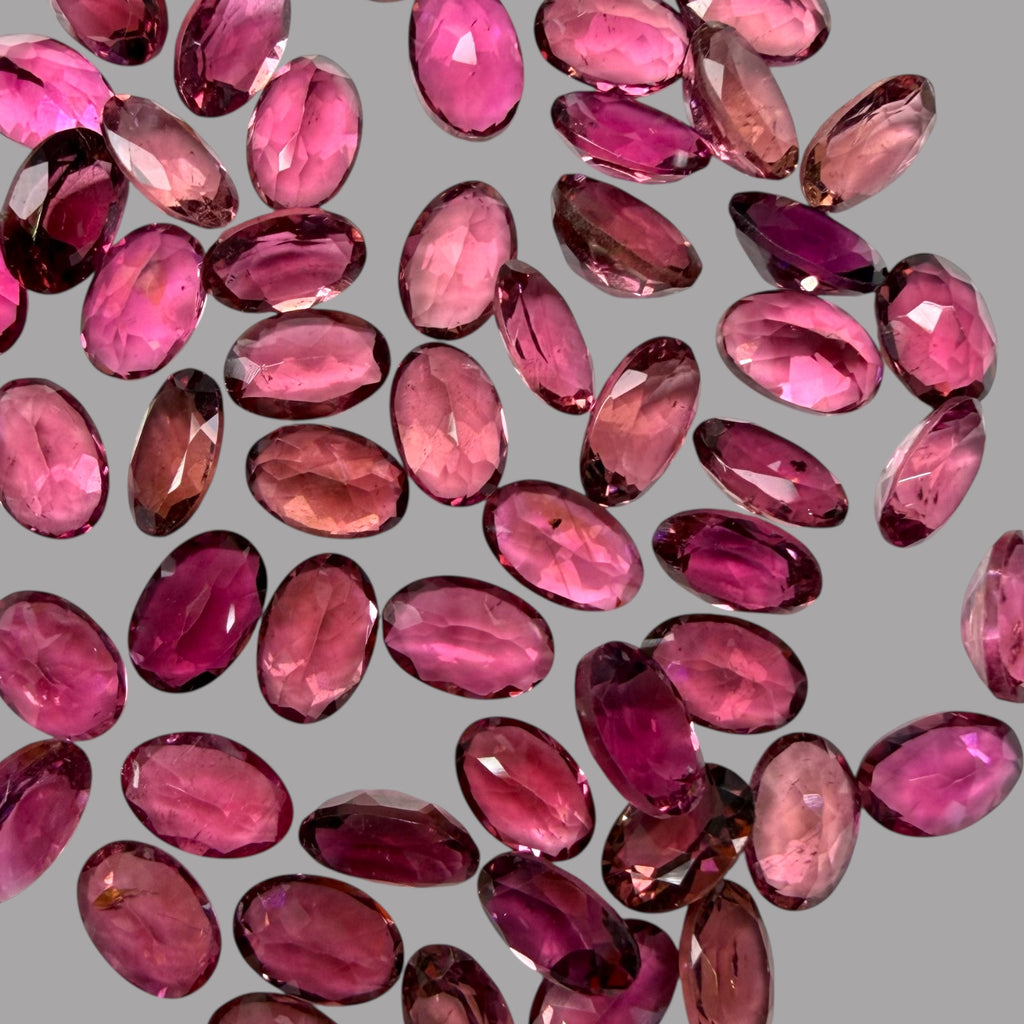 Natural Rubellite Tourmaline Stone From 6 x 4 mm Size Price Per Carats (Total 27 Carats)
