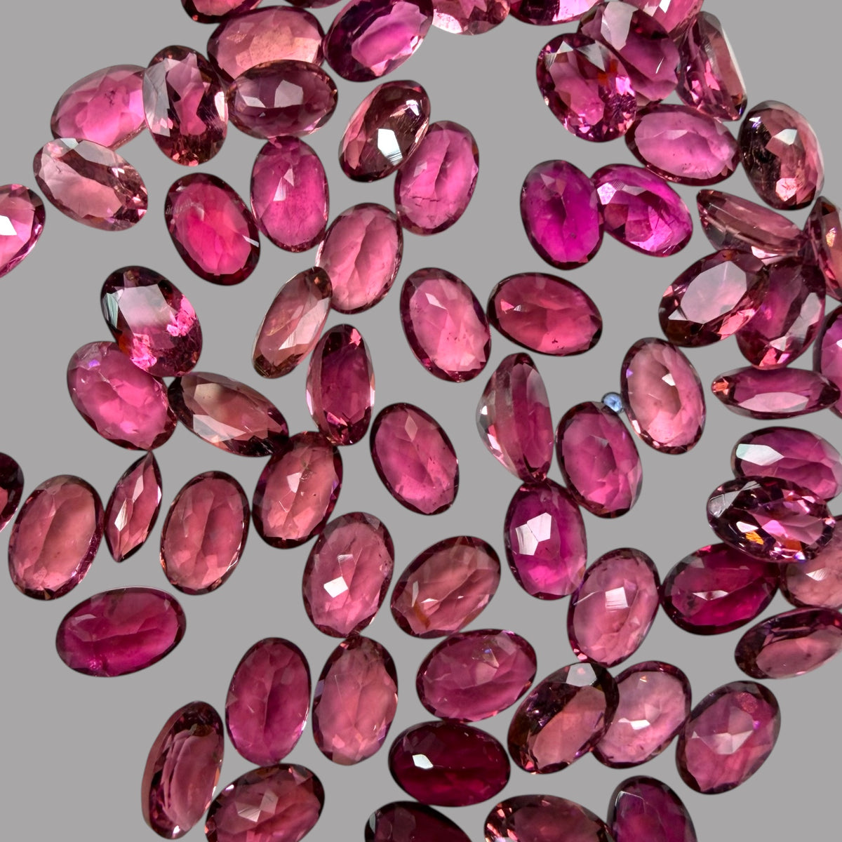 Natural Rubellite Tourmaline Stone From 6 x 4 mm Size Price Per Carats (Total 31 Carats)