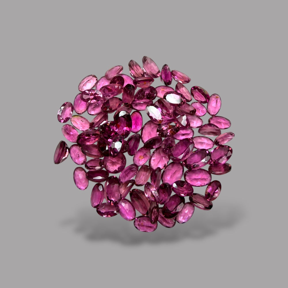 Natural Rubellite Tourmaline Stone From 5 x 3 mm Size Price Per Carats (Total 25 Carats)