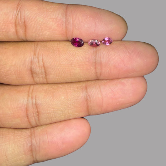Natural Rubellite Tourmaline Stone From 6 x 4 mm Size Price Per Carats (Total 27 Carats)