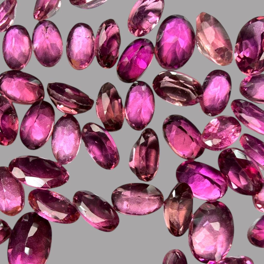 Natural Rubellite Tourmaline Stone From 5 x 3 mm Size Price Per Carats (Total 25 Carats)