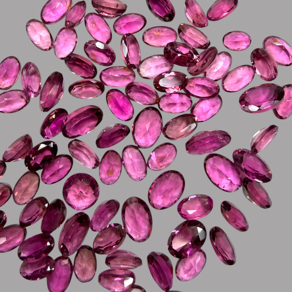 Natural Rubellite Tourmaline Stone From 6 x 4 mm Size Price Per Carats (Total 27 Carats)