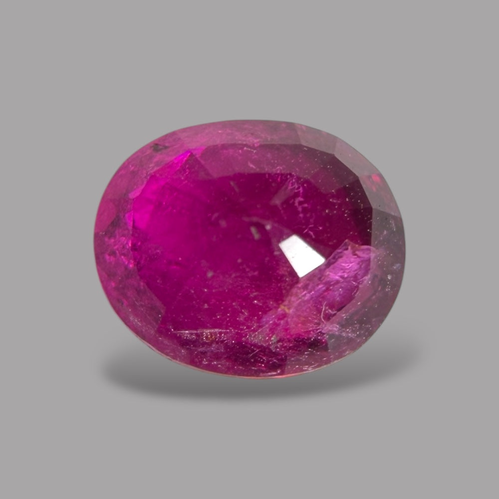 Natural Rubellite Tourmaline 0.88 Carats Gemstone – Oval 6.5x5.4 mm