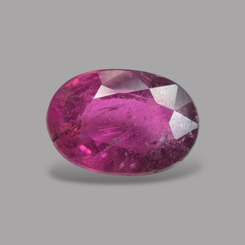 Natural Rubellite Tourmaline 0.96 Carats Gemstone – Oval 7.3x5.1 mm