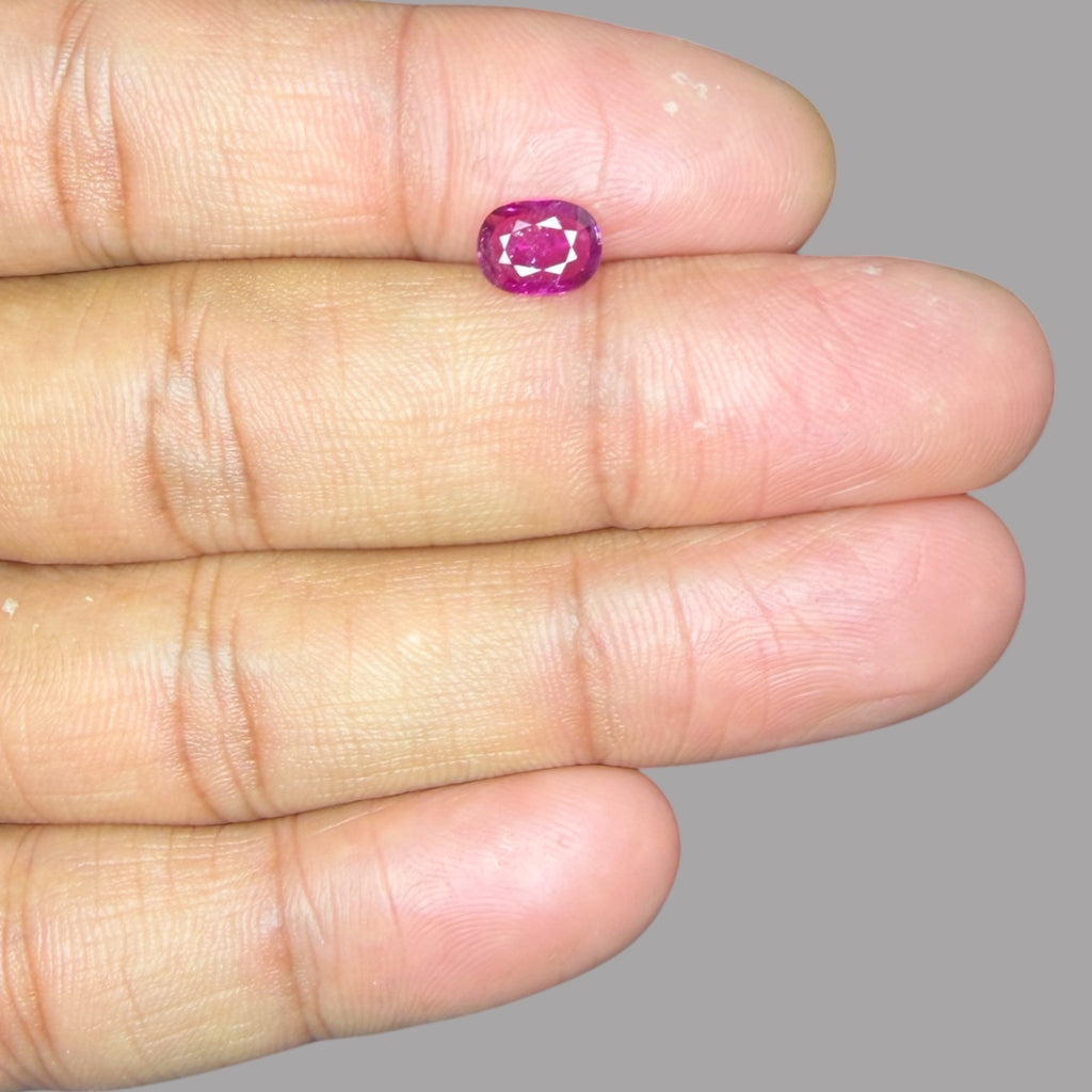 Natural Rubellite Tourmaline 0.73 Carats Gemstone – Oval 7.5x5.8 mm
