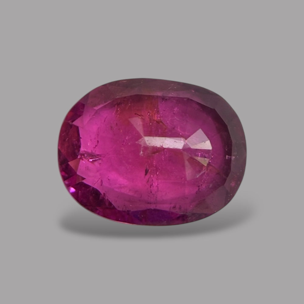 Natural Rubellite Tourmaline 0.89 Carats Gemstone – Oval 7.3x5.7 mm