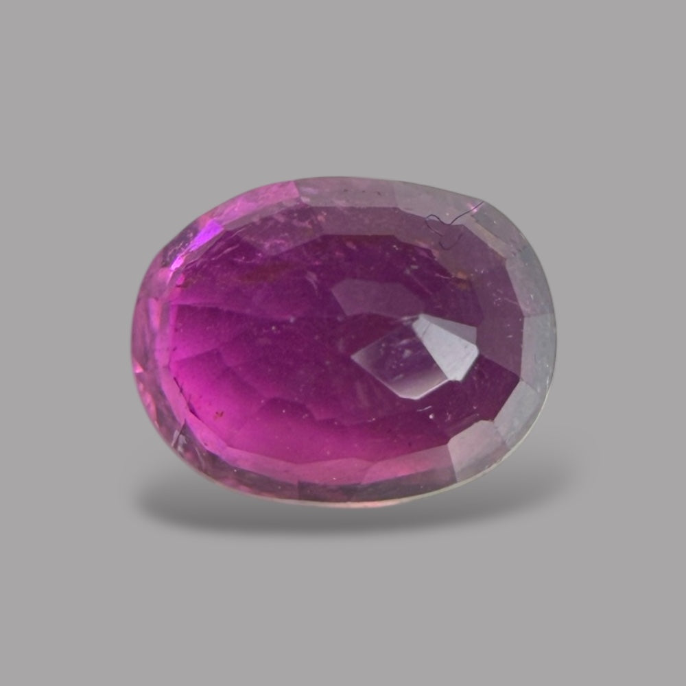 Natural Rubellite Tourmaline 0.67 Carats Gemstone – Oval 5.8x4.5 mm