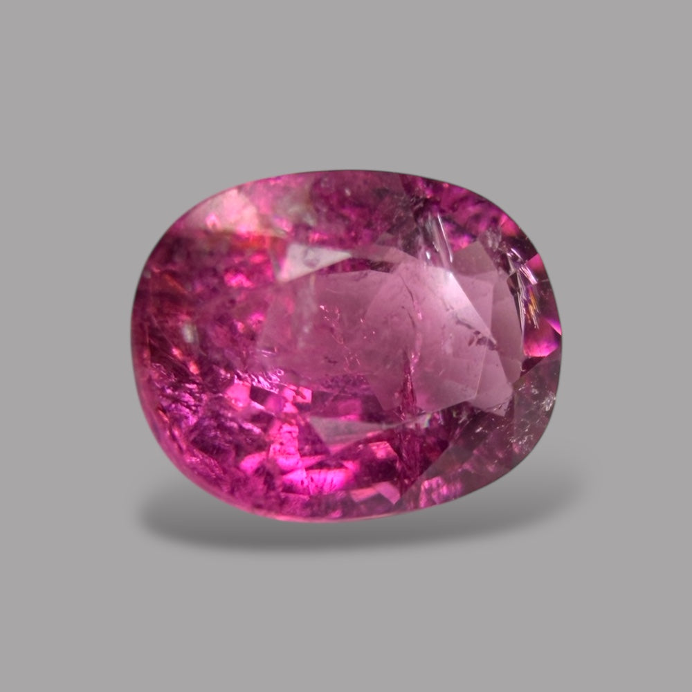 Natural Rubellite Tourmaline 0.92 Carats Gemstone – Oval 6.9x5.2 mm