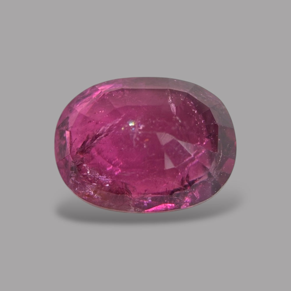 Natural Rubellite Tourmaline 0.92 Carats Gemstone – Oval 6.9x5.2 mm