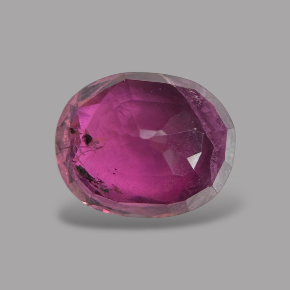 Natural Rubellite Tourmaline 0.82 Carats Gemstone – Oval 6.6x5.4 mm