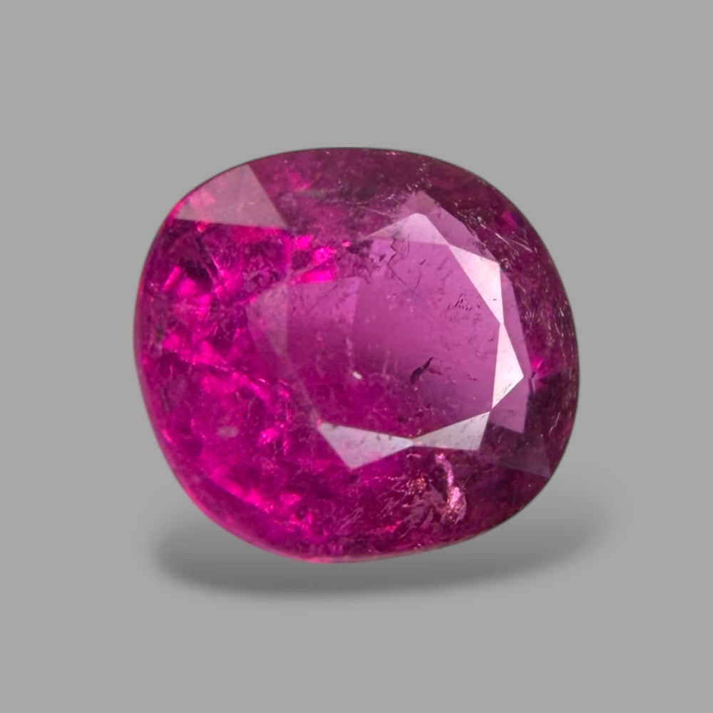 Natural Rubellite Tourmaline 0.78 Carats Gemstone – Oval 6.1x5.3 mm