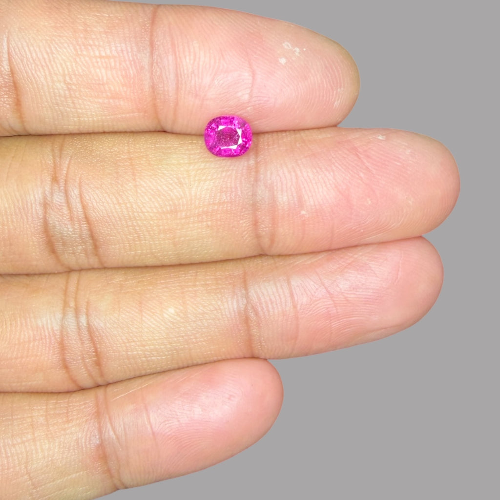 Natural Rubellite Tourmaline 0.78 Carats Gemstone – Oval 6.1x5.3 mm