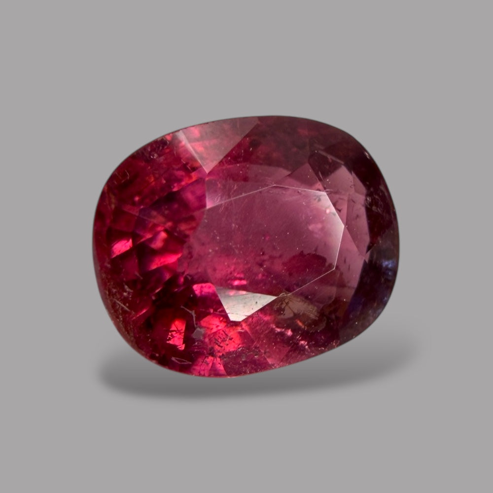 Natural Rubellite Tourmaline 1.14 Carats Gemstone – Oval 7.2x5.6 mm