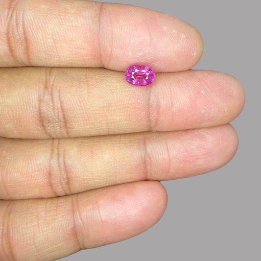 Buy Natural Rubellite Tourmaline 1.23 Carats Gemstone