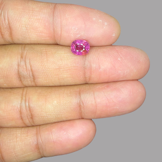 Buy Natural Rubellite Tourmaline 1.27 Carats Gemstone
