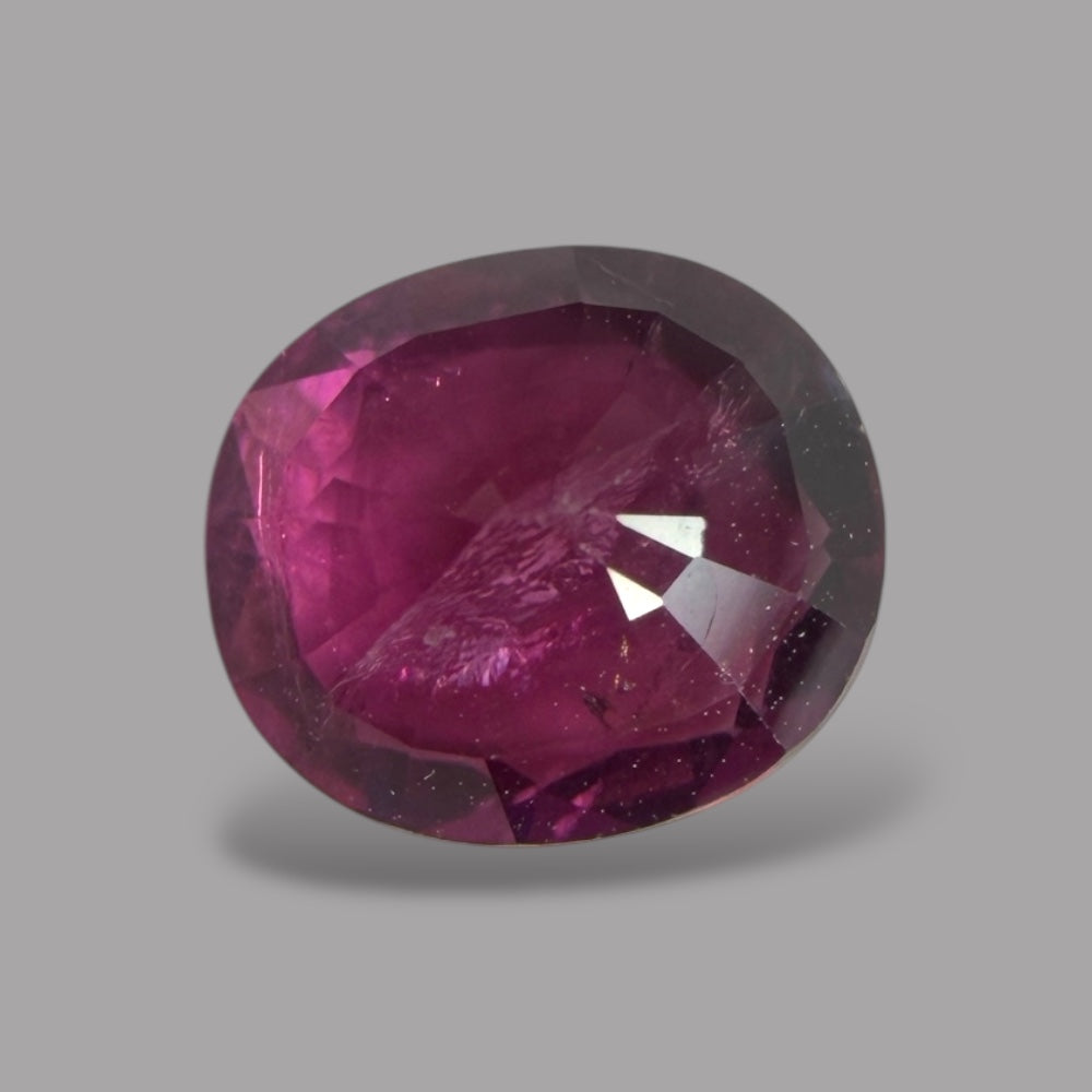 Natural Rubellite Tourmaline 1.10 Carats Gemstone – Oval 7x6.1 mm