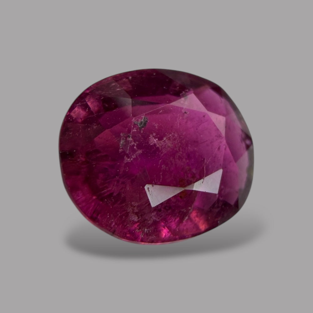 Natural Rubellite Tourmaline 1.38 Carats Gemstone – Oval 7.8x6.5 mm