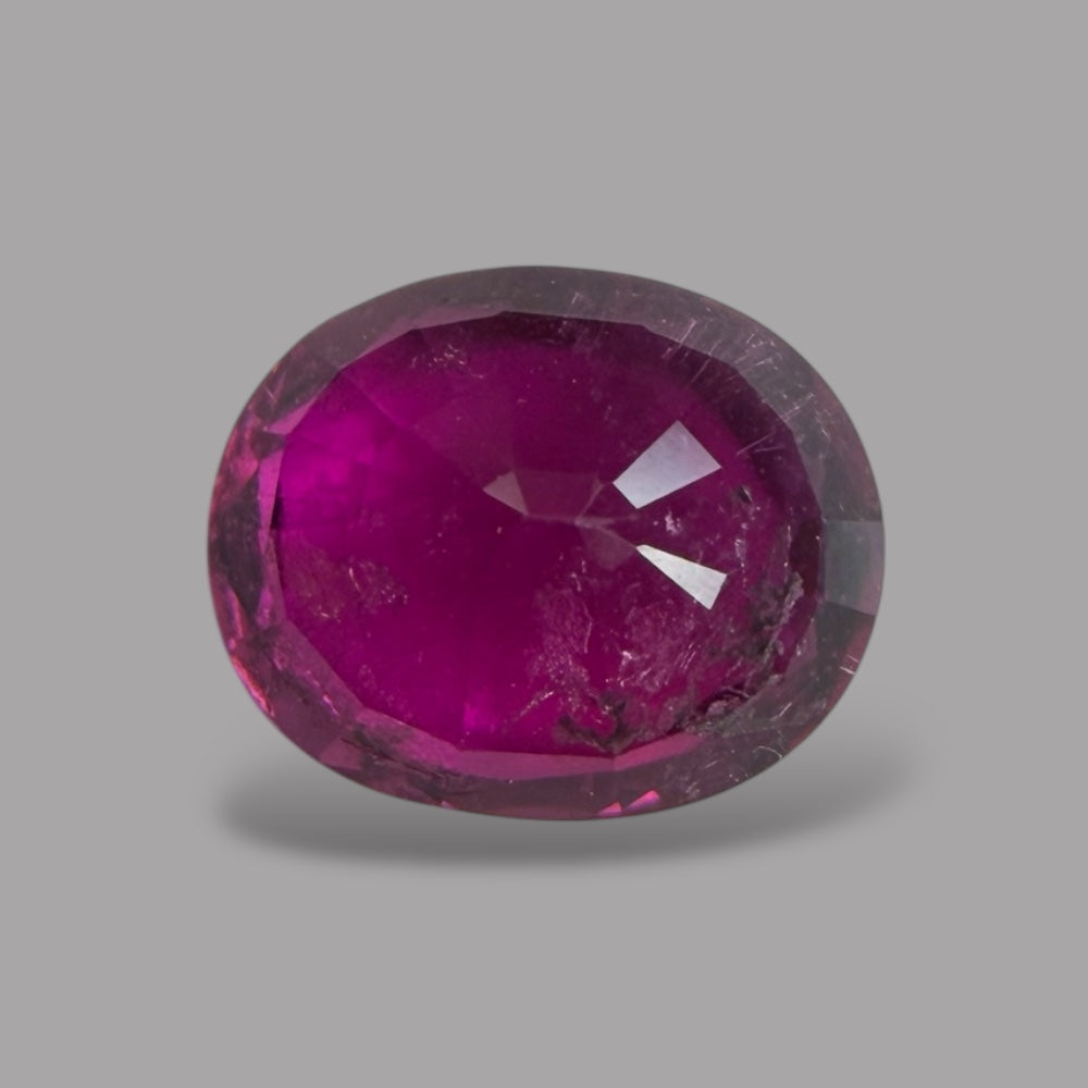Natural Rubellite Tourmaline 1.43 Carats Gemstone – Oval 7.8x6.4 mm
