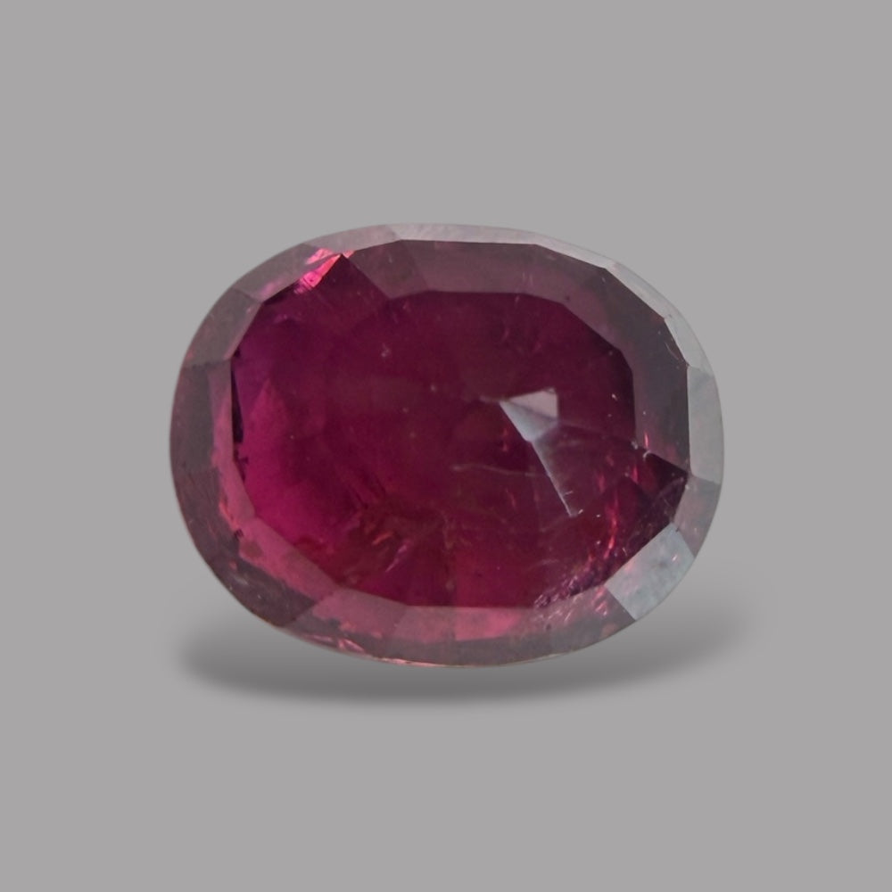Natural Rubellite Tourmaline 1.55 Carats Gemstone – Oval 7.7x6.2 mm