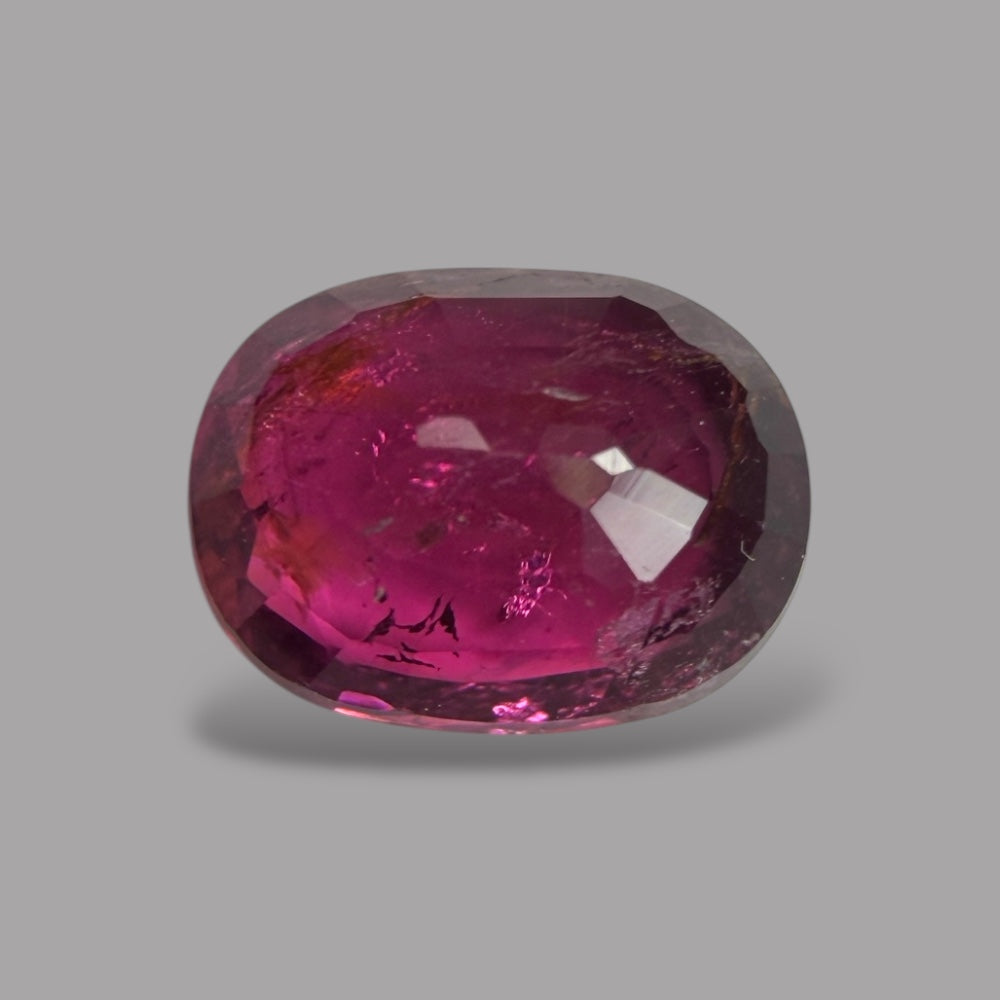 Natural Rubellite Tourmaline 1.03 Carats Gemstone – Oval 7.3x5.5 mm
