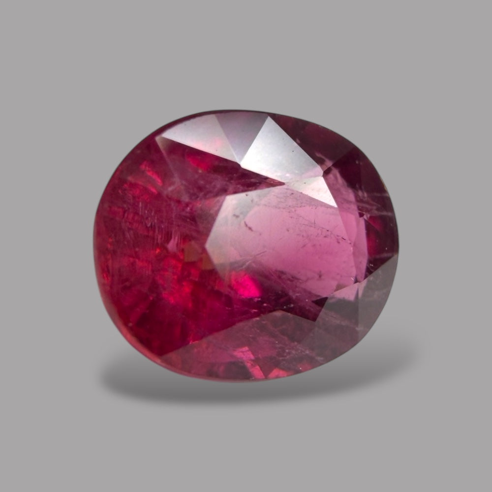 Natural Rubellite Tourmaline 1.15 Carats Gemstone – Oval 7.2x5.7 mm