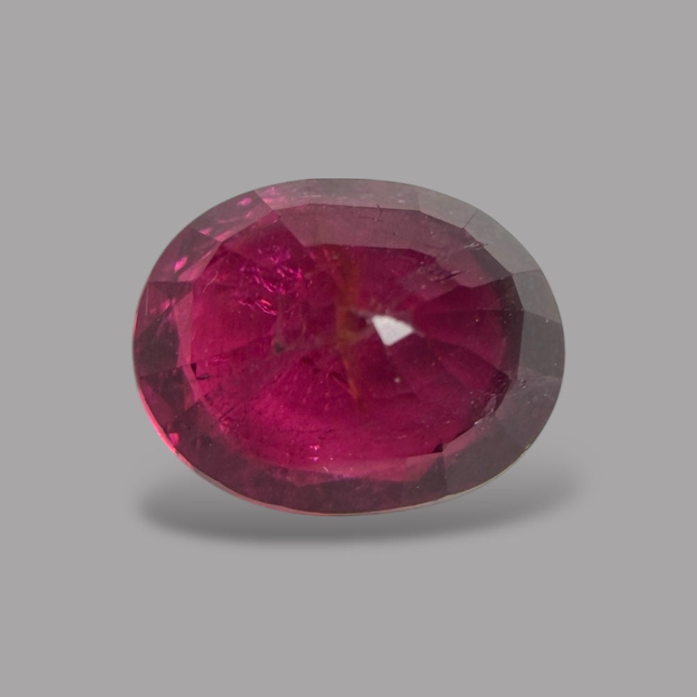 Natural Rubellite Tourmaline 1.15 Carats Gemstone – Oval 7.2x5.7 mm