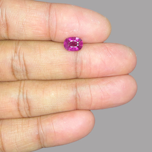 Buy Natural Rubellite Tourmaline 1.33 Carats Gemstone