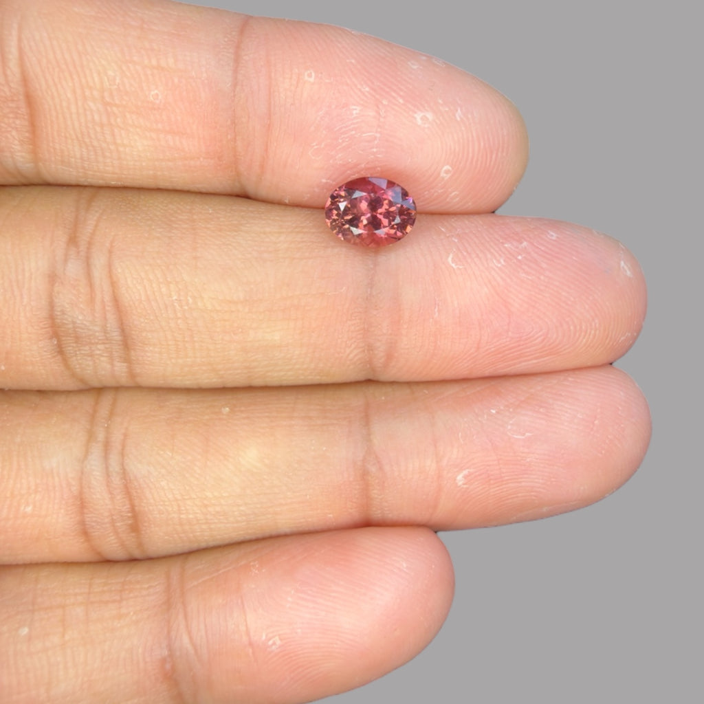 Natural Rubellite Tourmaline 1.49 Carats Gemstone – Oval 7.8x6 mm