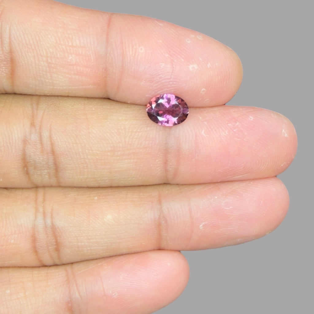Natural Rubellite Tourmaline 1.07 Carats Gemstone – Oval 8.1x6 mm