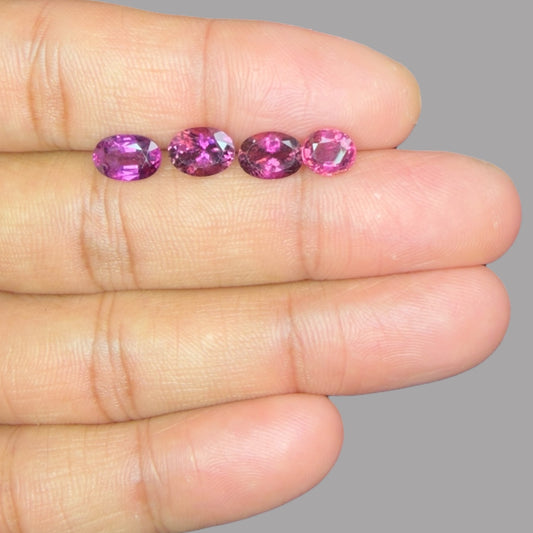 Buy Natural Rubellite Tourmaline Stone From Mix Size Price Per Carats (Total 30 Carats) Gemstone